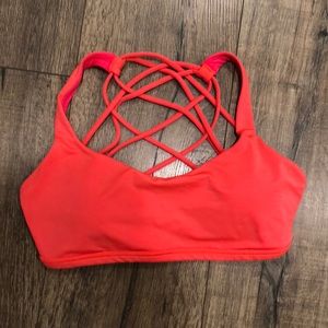 Sports Bra size 6 - Free to be wild. Bright Coral